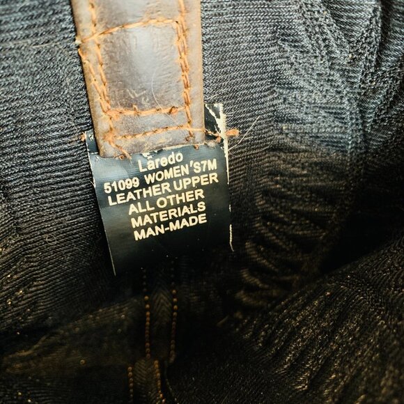 Laredo Vintage Cowboy Western Boots Women's Size 7 M - Picture 14 of 16